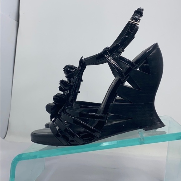 Donald J Pliner Sz 7.5M Bambi High Wedge Sandals - Picture 7 of 11